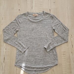 Philosophy Light Gray Long Sleeve Tee